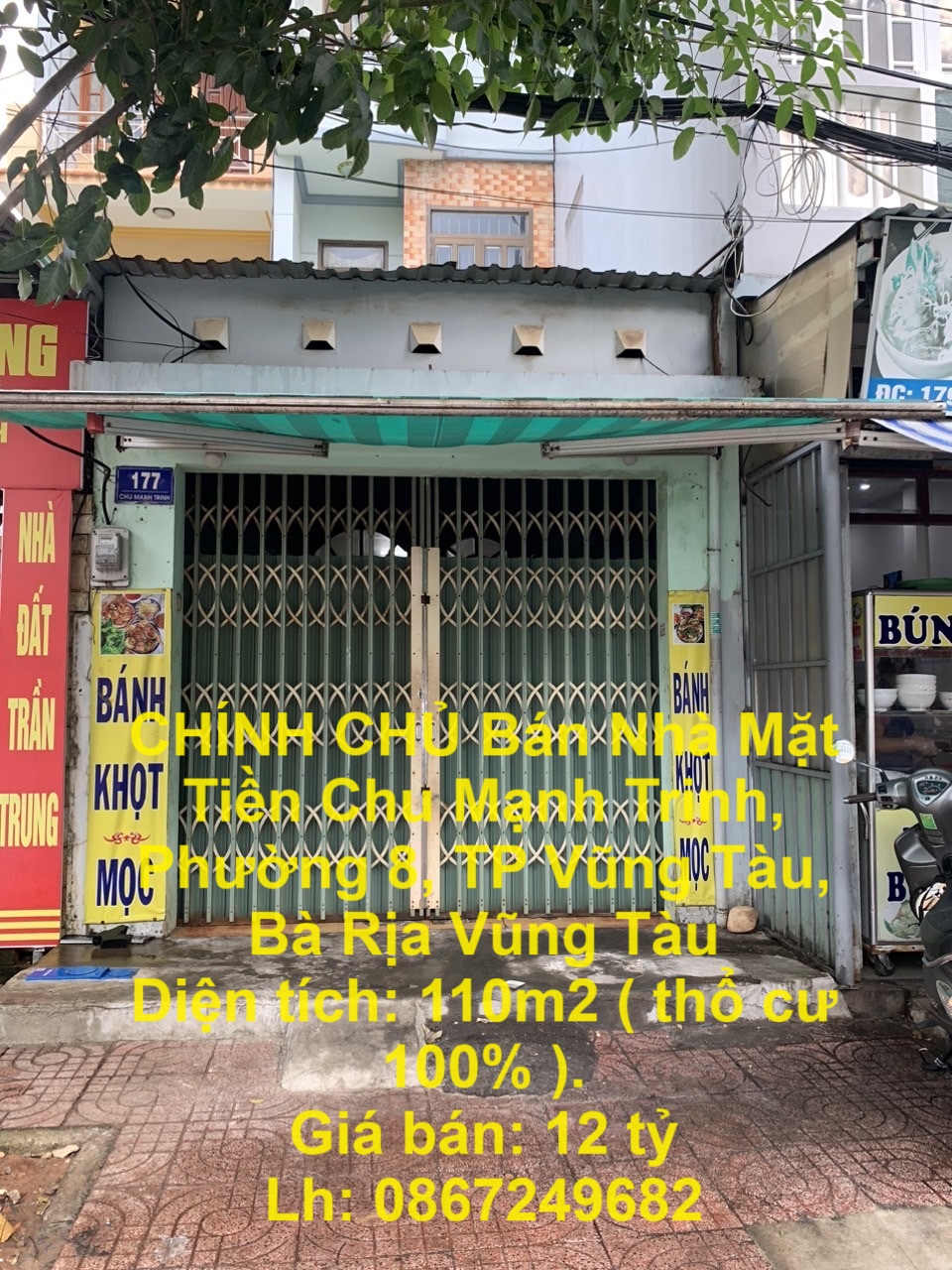 CHÍNH CHỦ Bán Nhà Mặt Tiền Chu Mạnh Trinh, Phường 8, TP Vũng Tàu, Bà Rịa Vũng Tàu - Ảnh chính